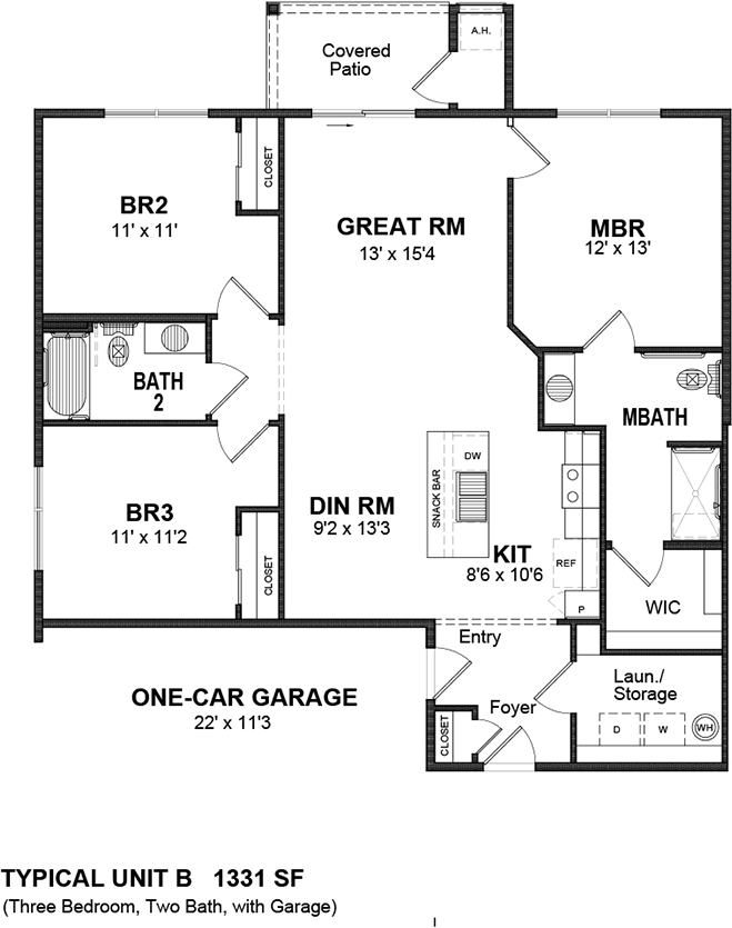 Unit Floorplan